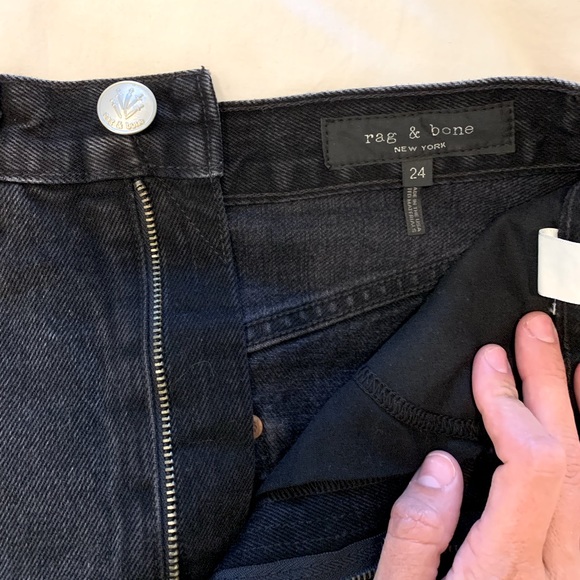 Rag & Bone Denim Mini Skirt Size 24 - Picture 9 of 10